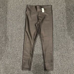 BRAND NEW! Express Black Faux Leather Ankle Leggings